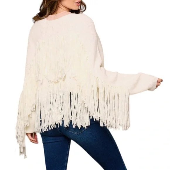 Good People Design Fringed Sweater - Picture 2 of 8